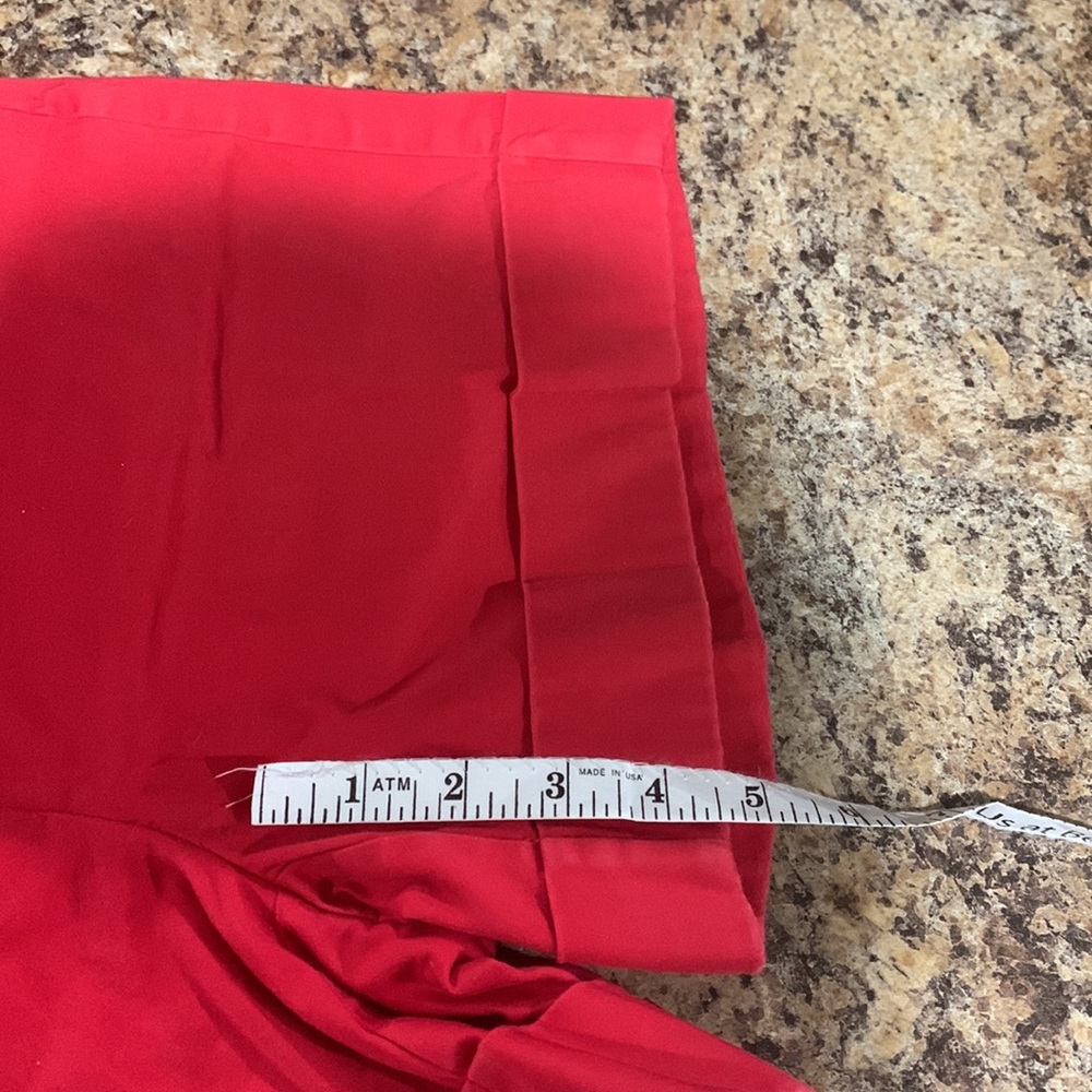 White House Black Market Red High-Rise Cuffed Shorts - Picture 7 of 7